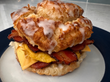 The Alaska Huckleberry Bacon Egg and cheese biscuit