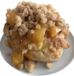 New season Peach Cobbler Cinnamon Roll!